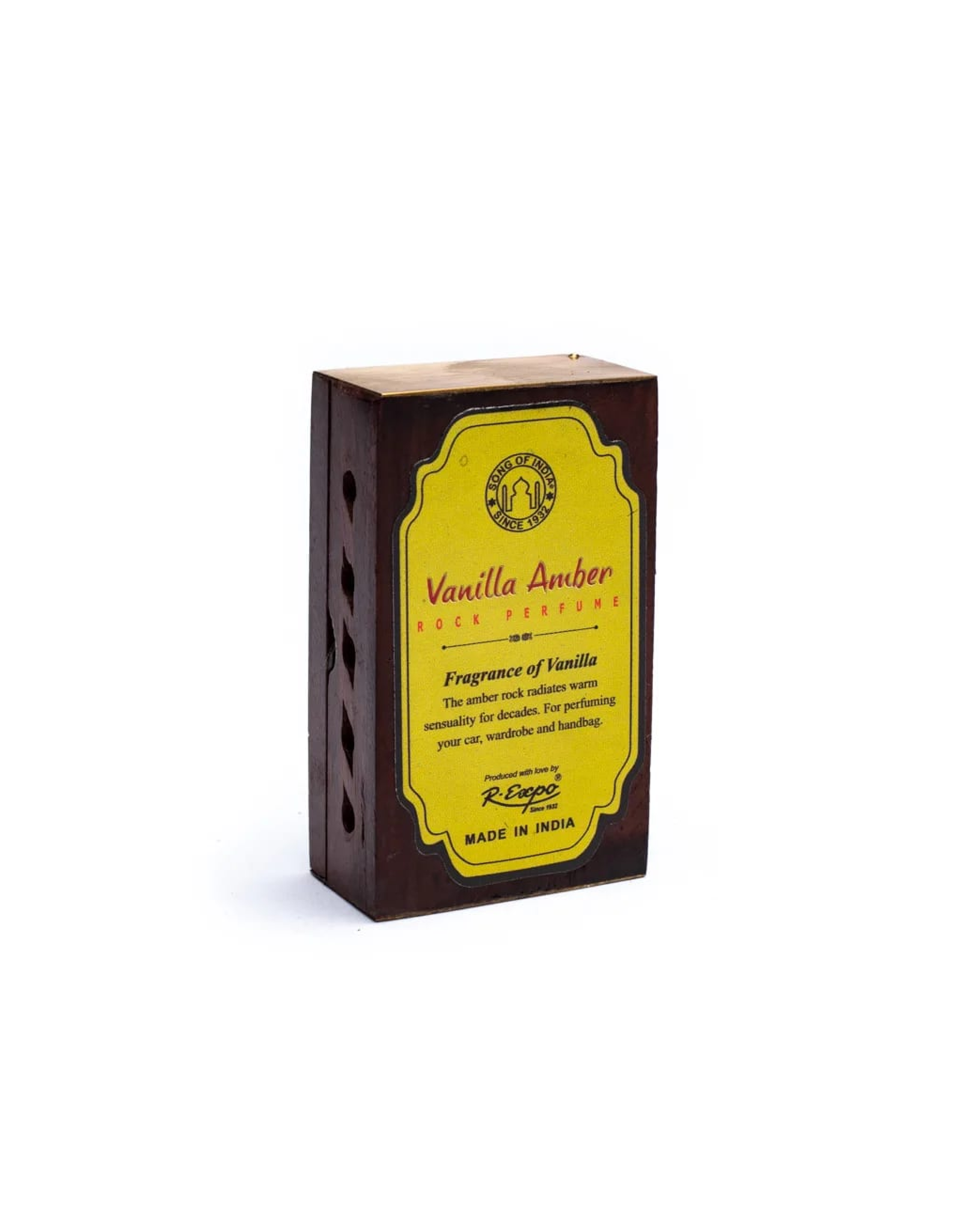 Song of India Wierookhars | Houten doosje | Amber-Vanille