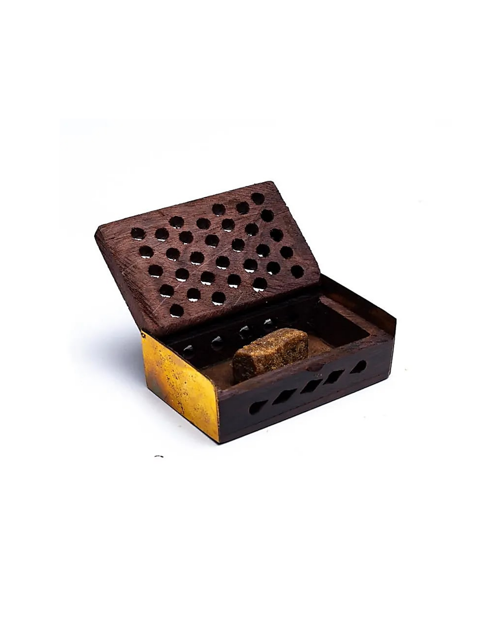 Song of India Wierookhars | Houten doosje | Amber-Nag Champa