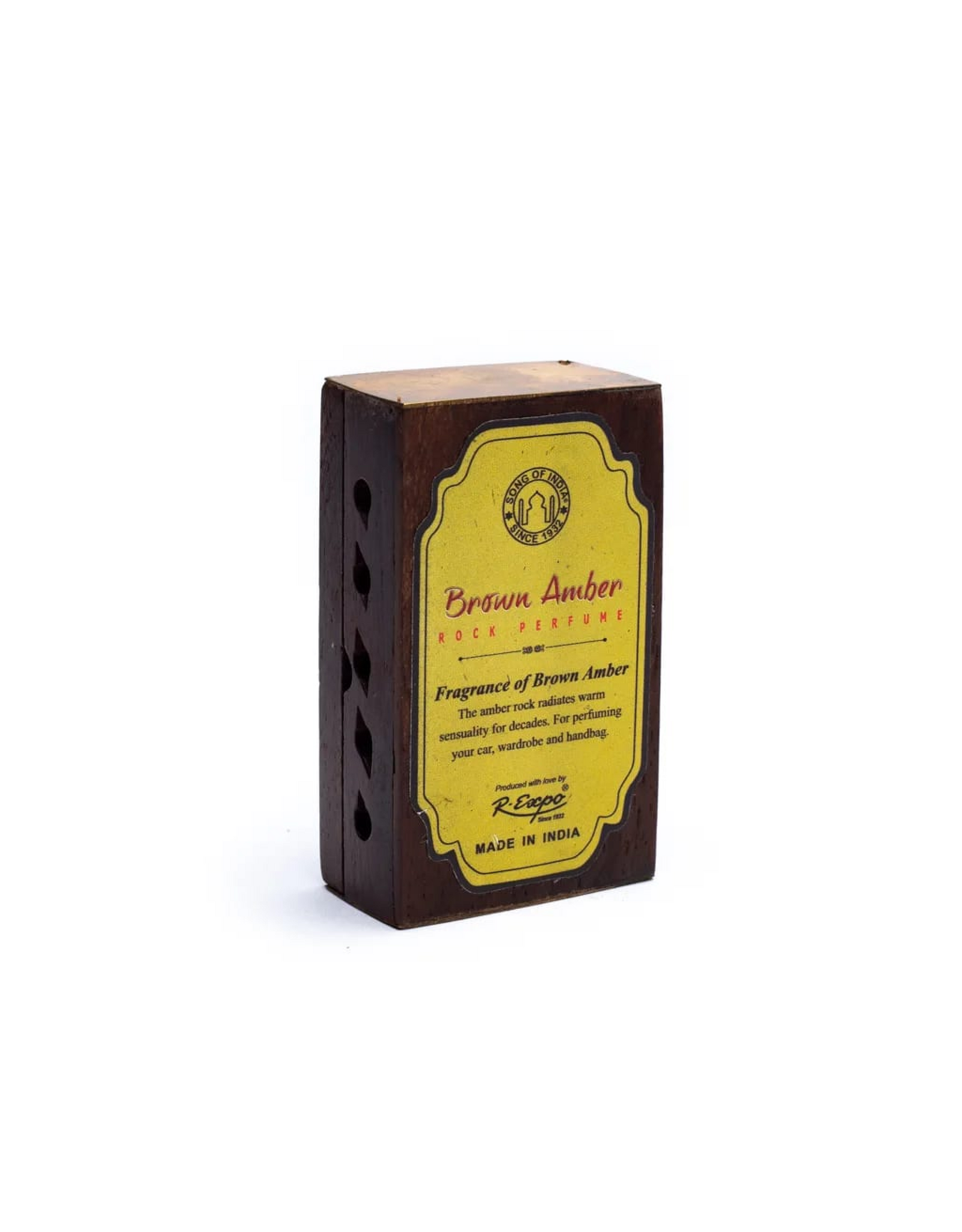 Song of India Wierookhars | Houten doosje | Amber