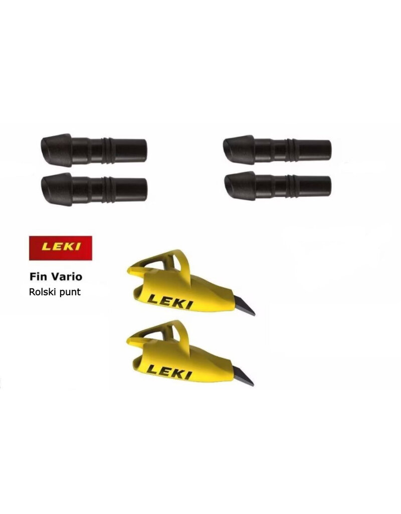 Leki Fin Vario Rollertip met montagedopjes