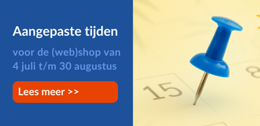 Aangepaste tijden (web)shop in de zomer