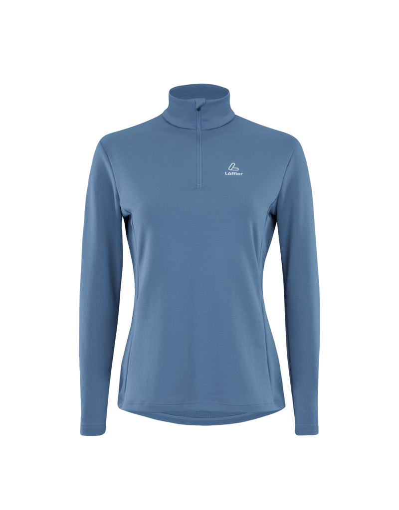 Loeffler Midlayer Uni Tech/Merino Dames cornflower blue