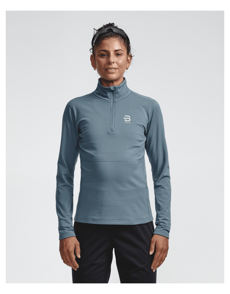 Daehlie Half Zip Pace Women Stone Blue