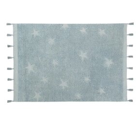 Lorena Canals Hippy Stars Aqua Blue | Vloerkleed Lorena Canals Hippy Stars Aqua Blue | Vloerkleed