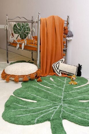 Lorena Canals Wasbaar Vloerkleed Monstera Leaf Lorena Canals Wasbaar Vloerkleed Monstera Leaf