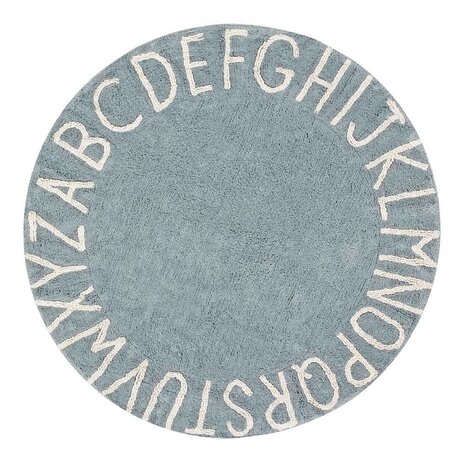 Lorena Canals Vloerkleed ABC Naturel Blauw Lorena Canals Vloerkleed ABC Naturel Blauw