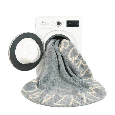 Lorena Canals Vloerkleed ABC Naturel Blauw Lorena Canals Vloerkleed ABC Naturel Blauw