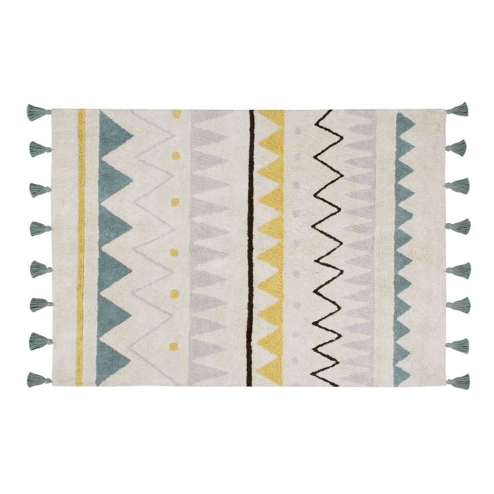 Azteca Vintage Blue Natural | Vloerkleed Azteca Vintage Blue Natural | Vloerkleed