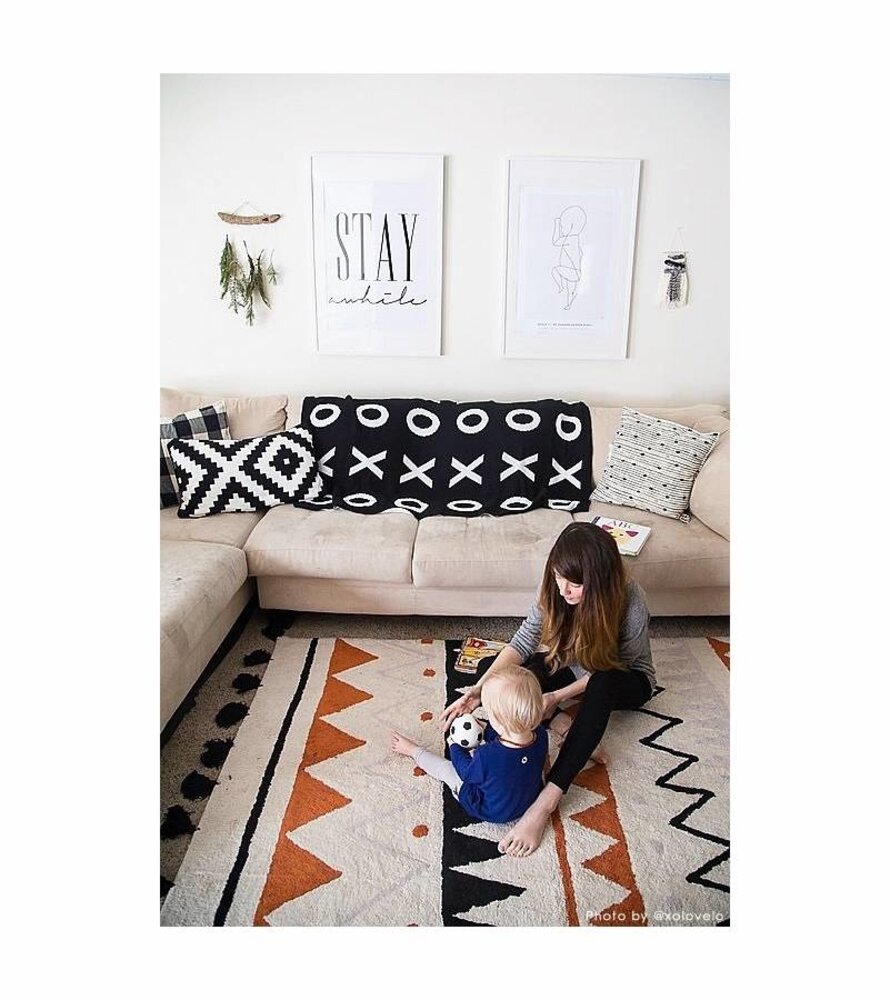 Lorena Canals Wasbaar Vloerkleed Azteca | Natural Terracotta