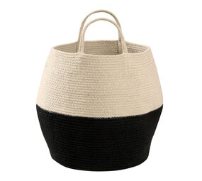 Lorena Canals Opbergmand Zoco | Black-Natural Lorena Canals Opbergmand Zoco | Black-Natural