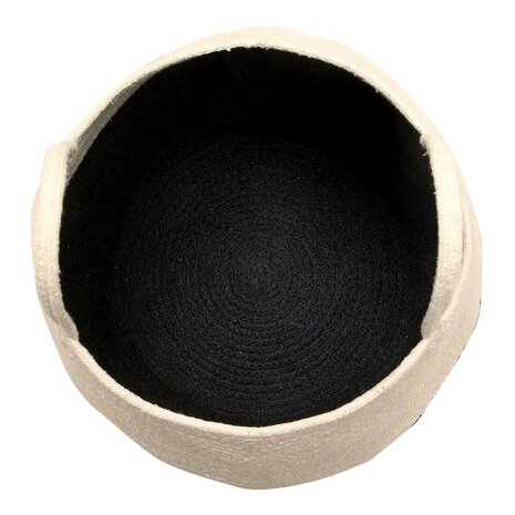 Lorena Canals Opbergmand Zoco | Black-Natural Lorena Canals Opbergmand Zoco | Black-Natural