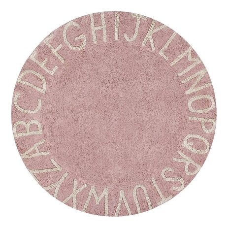 Lorena Canals Vloerkleed ABC Naturel Roze Lorena Canals Vloerkleed ABC Naturel Roze