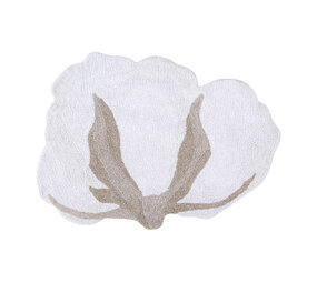Lorena Canals Cotton Flower Wit | Vloerkleed 120 x 130 cm Lorena Canals Cotton Flower Wit | Vloerkleed 120 x 130 cm