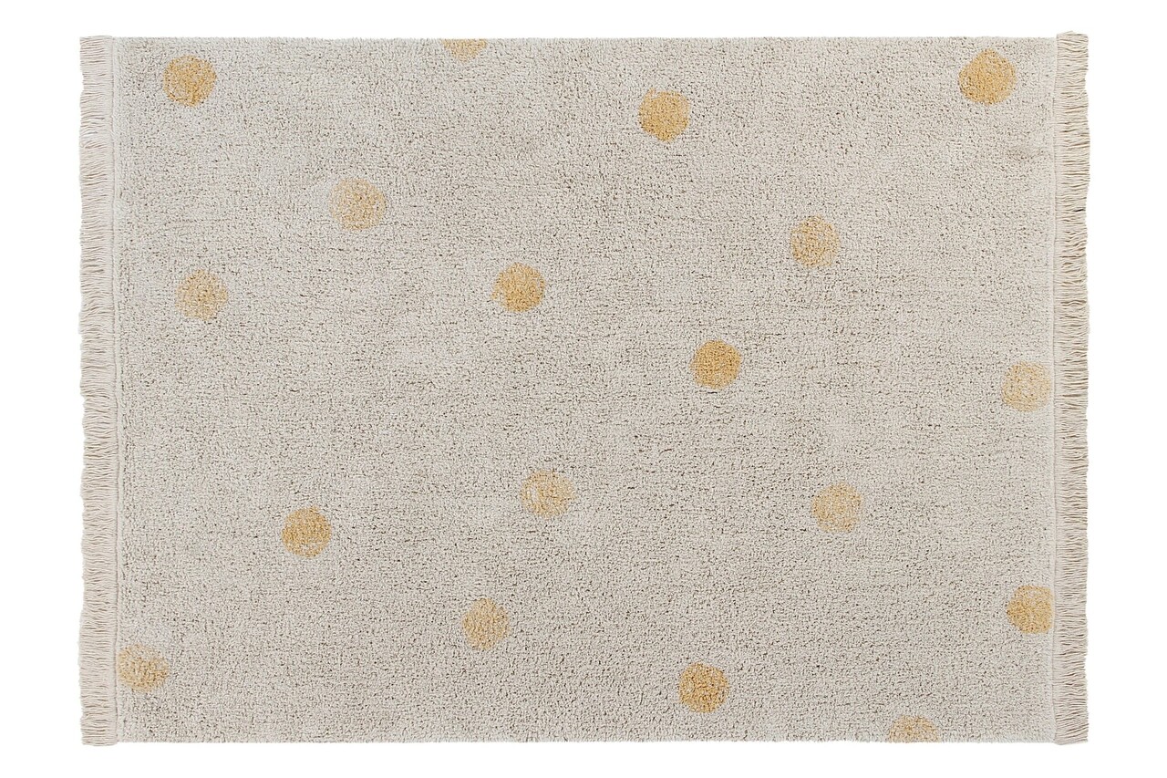 Lorena Canals Wasbaar Vloerkleed Hippy Dots Natural - Honey Lorena Canals Wasbaar Vloerkleed Hippy Dots Natural - Honey