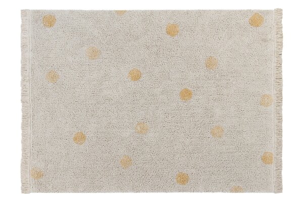 Lorena Canals Wasbaar Vloerkleed Hippy Dots Natural - Honey Lorena Canals Wasbaar Vloerkleed Hippy Dots Natural - Honey