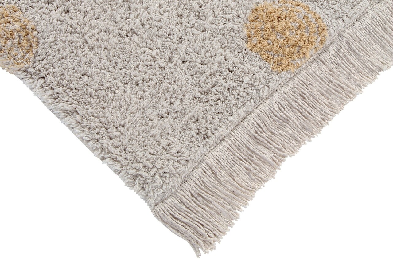 Lorena Canals Wasbaar Vloerkleed Hippy Dots Natural - Honey Lorena Canals Wasbaar Vloerkleed Hippy Dots Natural - Honey