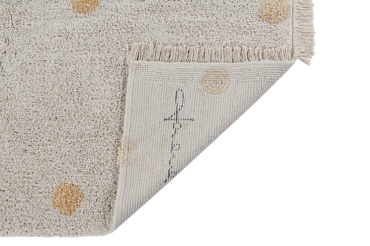 Lorena Canals Wasbaar Vloerkleed Hippy Dots Natural - Honey Lorena Canals Wasbaar Vloerkleed Hippy Dots Natural - Honey