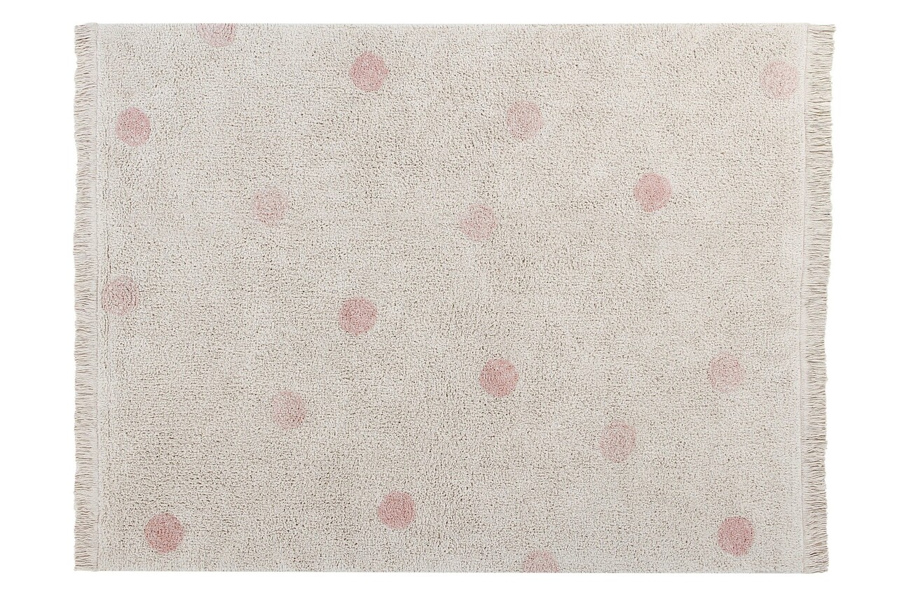 Lorena Canals Wasbaar Vloerkleed Hippy Dots Natural - Vintage Nude Lorena Canals Wasbaar Vloerkleed Hippy Dots Natural - Vintage Nude