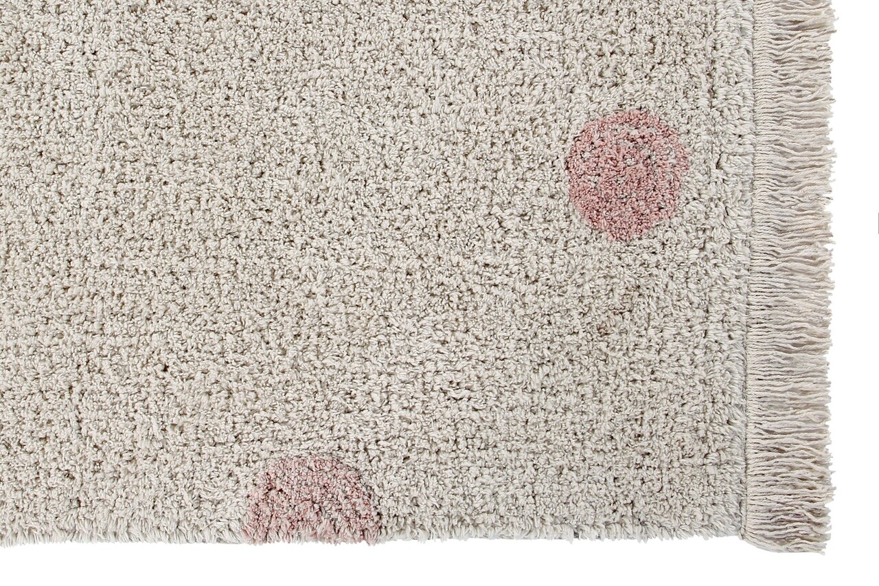 Lorena Canals Wasbaar Vloerkleed Hippy Dots Natural - Vintage Nude Lorena Canals Wasbaar Vloerkleed Hippy Dots Natural - Vintage Nude