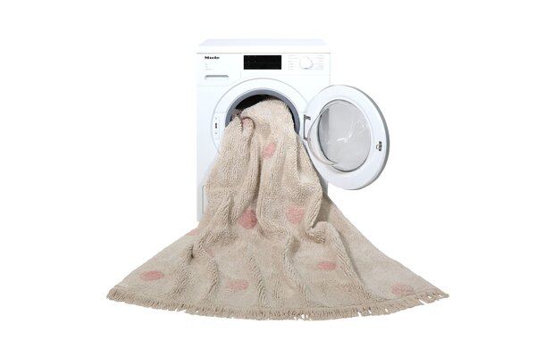 Lorena Canals Wasbaar Vloerkleed Hippy Dots Natural - Vintage Nude Lorena Canals Wasbaar Vloerkleed Hippy Dots Natural - Vintage Nude