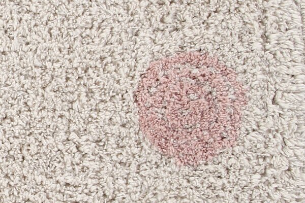 Lorena Canals Wasbaar Vloerkleed Hippy Dots Natural - Vintage Nude Lorena Canals Wasbaar Vloerkleed Hippy Dots Natural - Vintage Nude