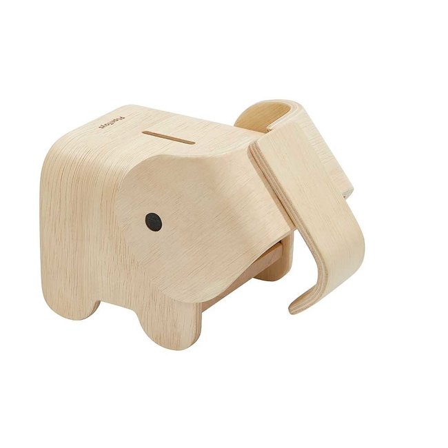 Plan Toys Houten Spaarpot Olifant Lazy Lama Houten duweend Plantoys duurzaam hout | GreenJump.nl