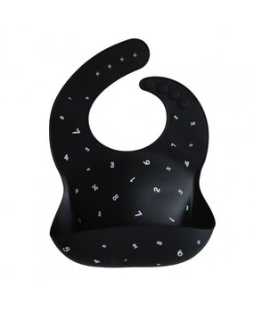 Mushie Siliconen Slab | Black Numbers