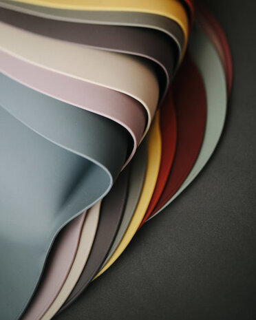 Mushie Siliconen Slab | Black Numbers