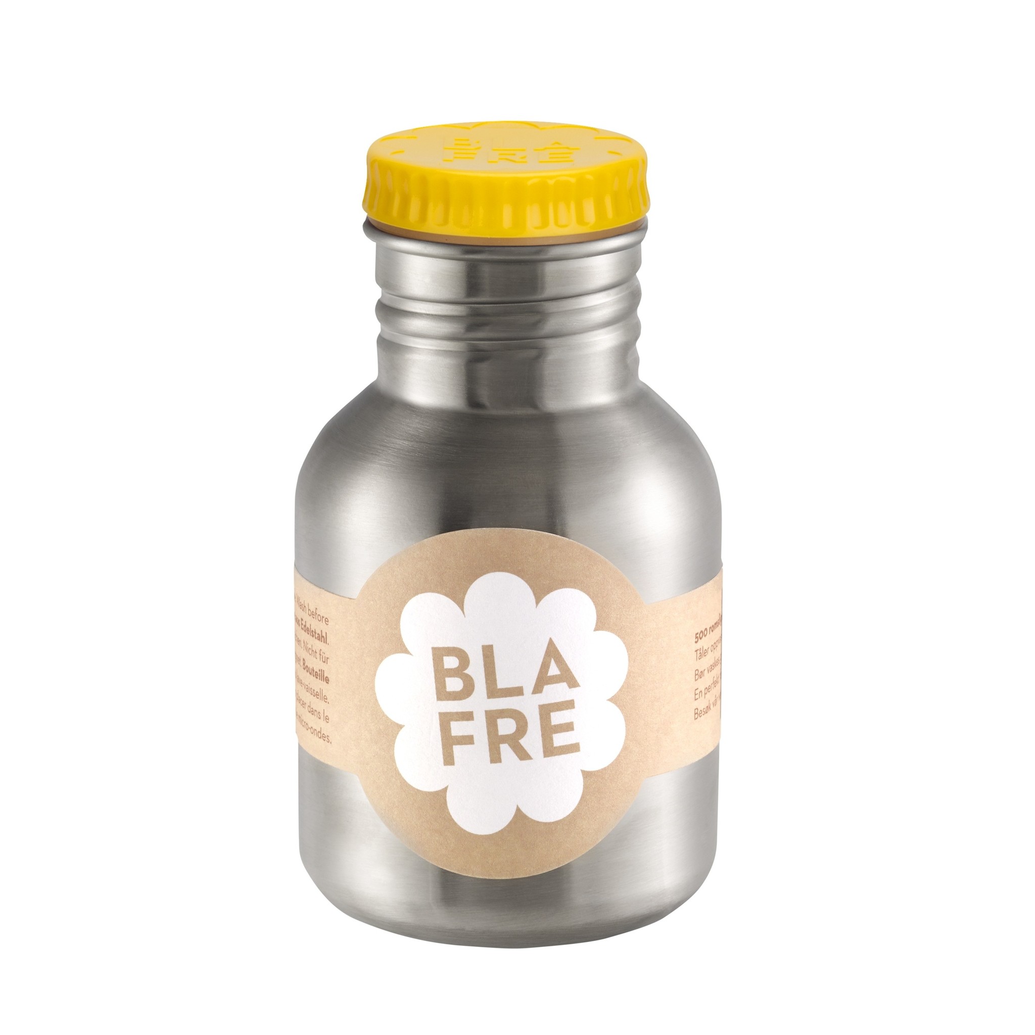 Stalen drinkfles 300ml | Geel Stalen drinkfles 300ml | Geel