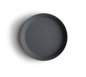 Mushie Borden Rond | Smoke (2 stuks) Mushie Borden Rond | Smoke (2 stuks)