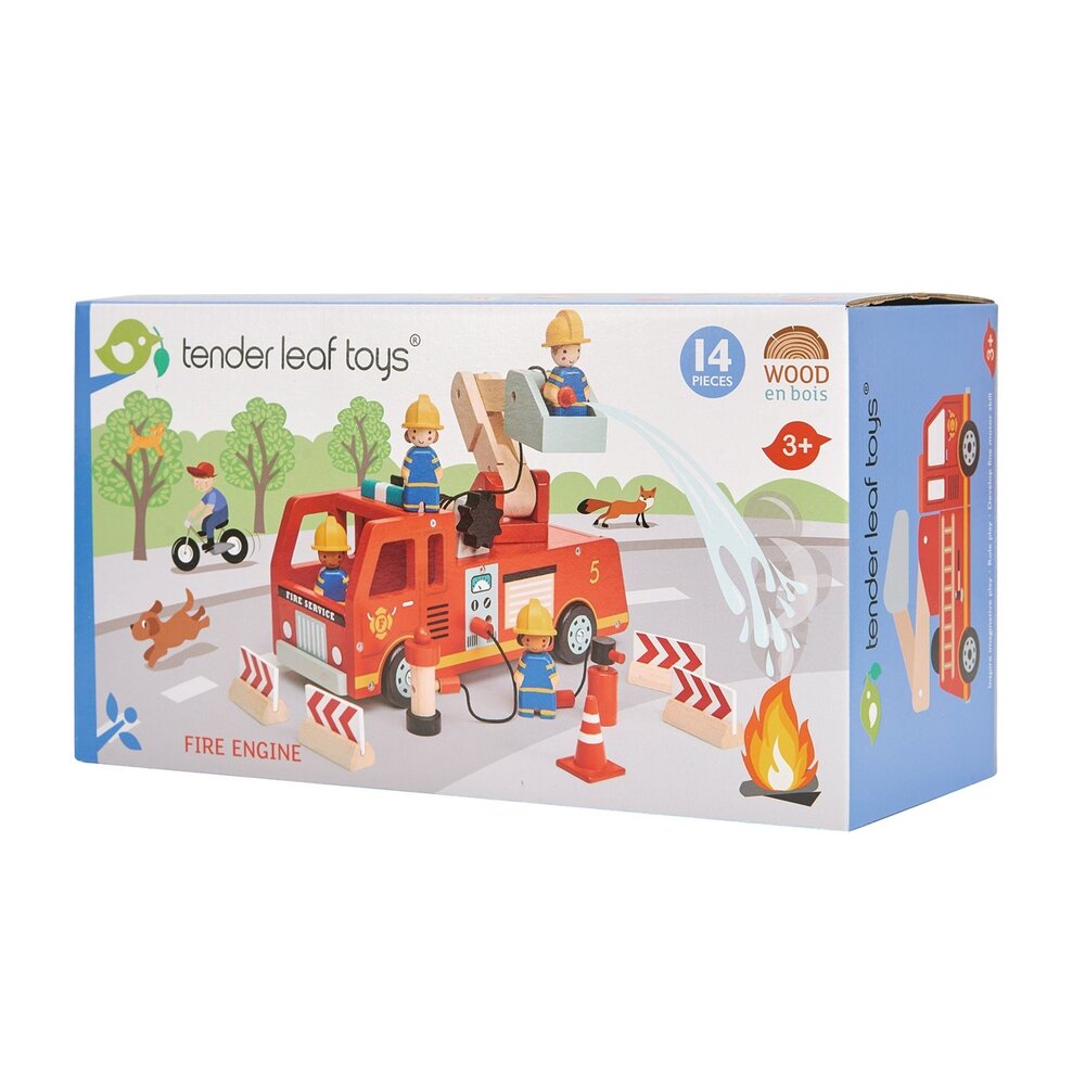 Tender Leaf Toys Brandweerwagen Tender Leaf Toys Brandweerwagen