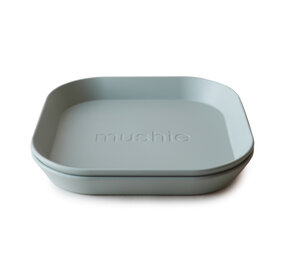 Mushie Borden Vierkant | Sage (2 stuks) Mushie Borden Vierkant | Sage (2 stuks)
