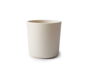 Mushie Beker | Ivory (2 stuks) Mushie Beker | Ivory (2 stuks)