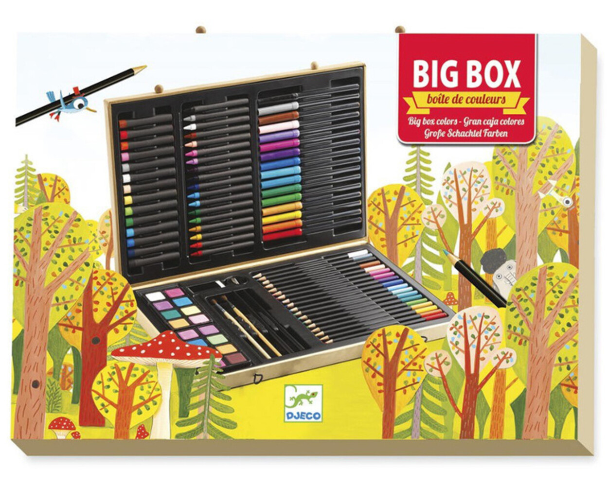 Djeco Grote Teken- en Schilderkoffer | 88-delig Djeco Grote Teken- en Schilderkoffer | 88-delig