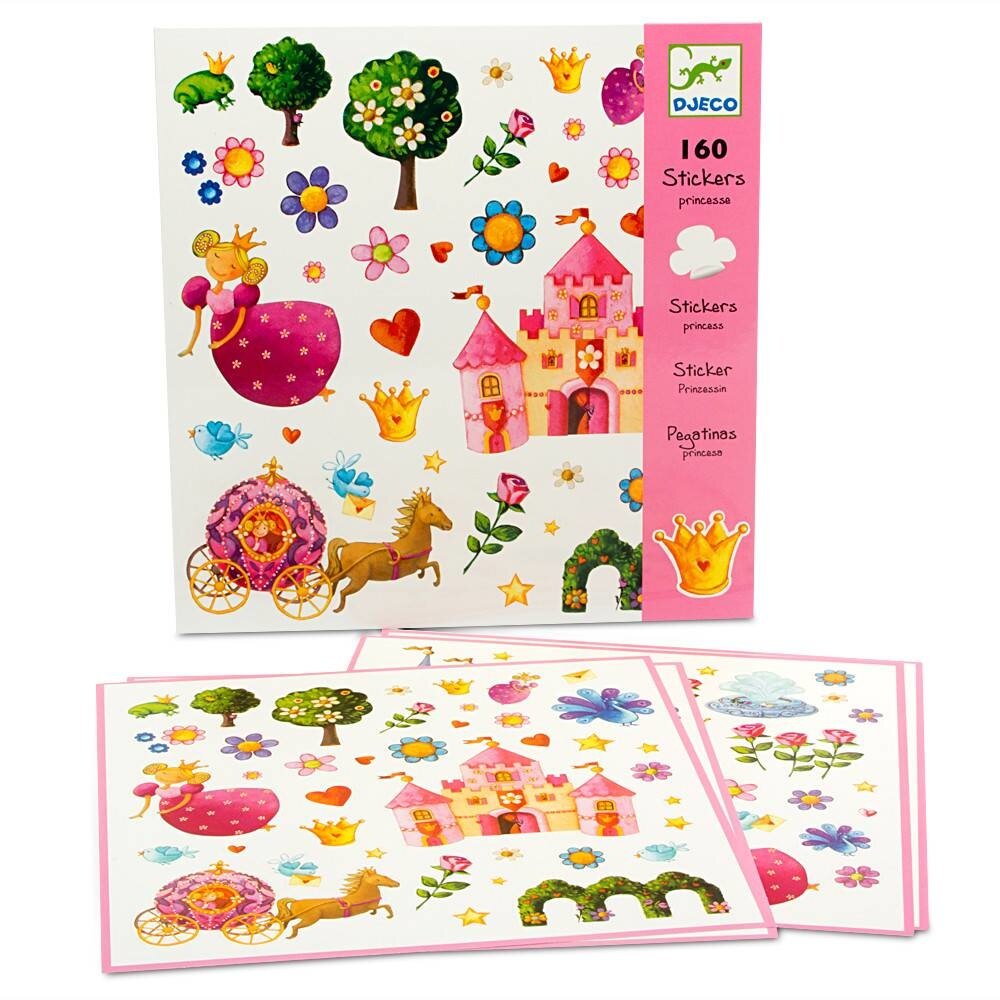 Djeco Stickers Prinses | 160 stuks Djeco Stickers Prinses | 160 stuks