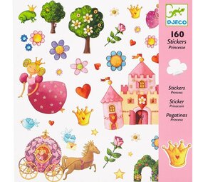 Djeco Stickers Prinses | 160 stuks Djeco Stickers Prinses | 160 stuks