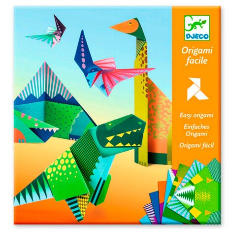 Djeco Eenvoudig Origami Knutselpakket | Dinosaurussen Djeco Eenvoudig Origami Knutselpakket | Dinosaurussen