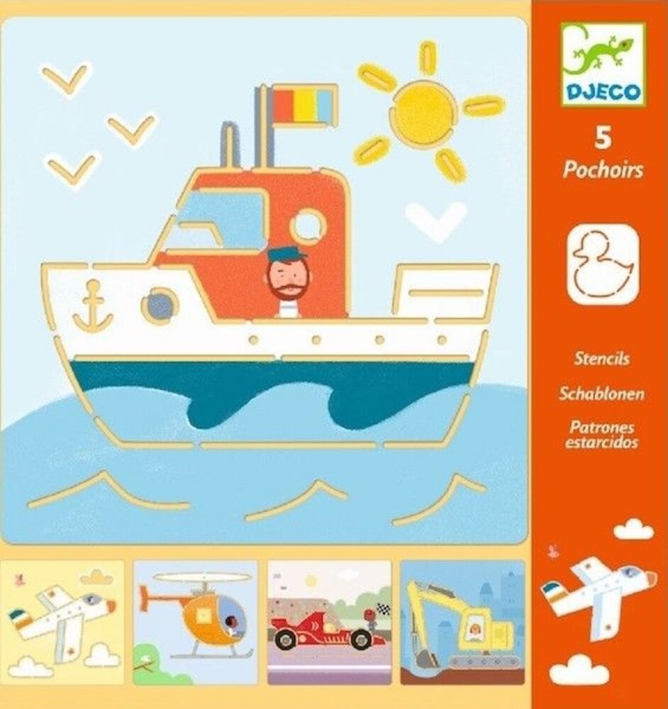 Djeco Sjablonen | Transport & Co