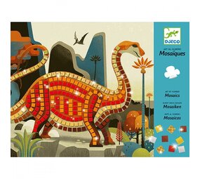 Djeco Mozaïek Kunst met een nummer | Dinosaurussen Djeco Mozaïek Kunst met een nummer | Dinosaurussen