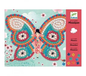 Djeco Mozaïek Kunst met een nummer Vlinders Djeco Mozaïek Kunst met een nummer Vlinders