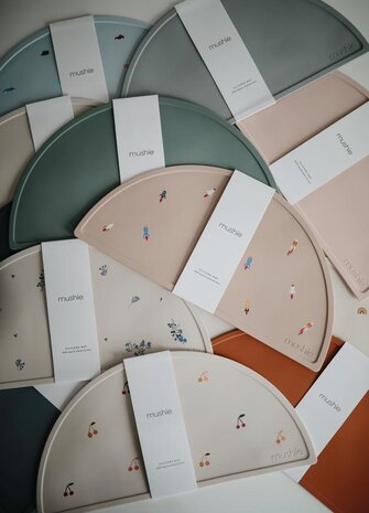 Mushie Siliconen Placemat | Lilac Flowers