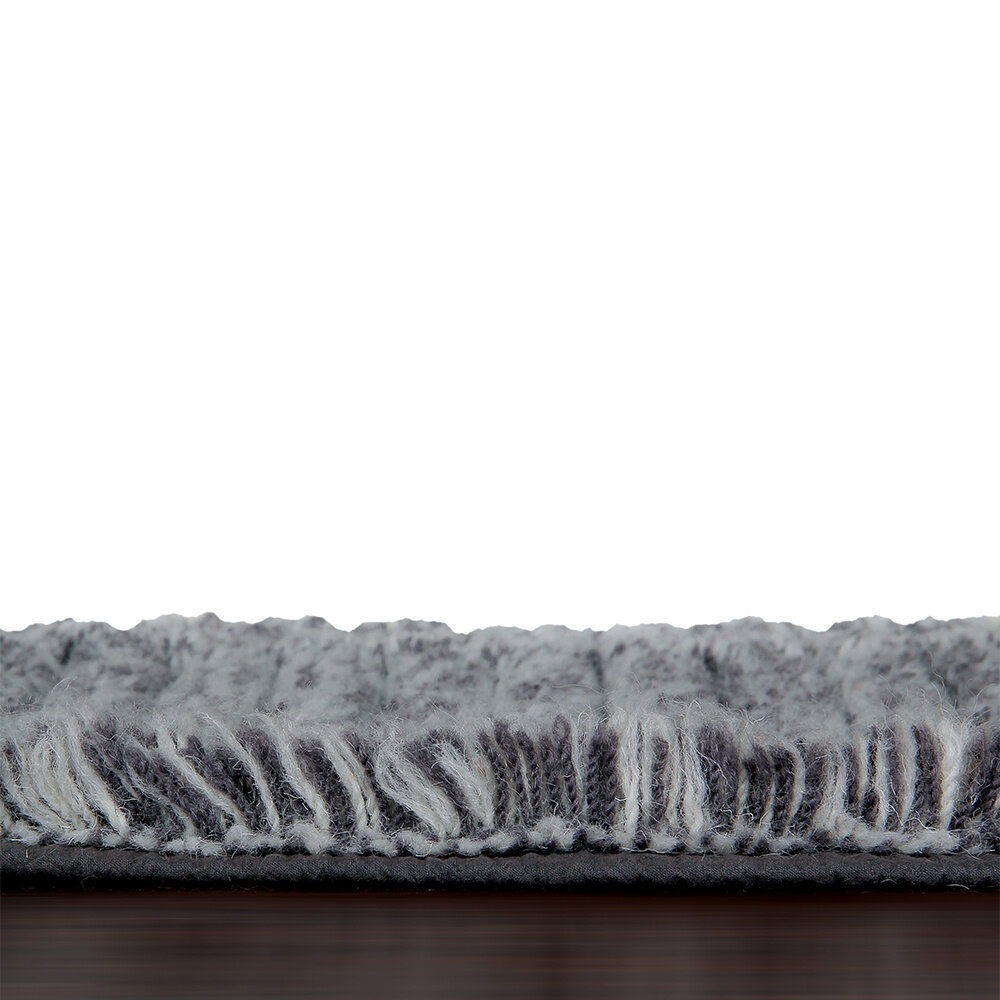 Lorena Canals Wasbaar Wollen Vloerkleed | Black Tea 160 × 160 cm