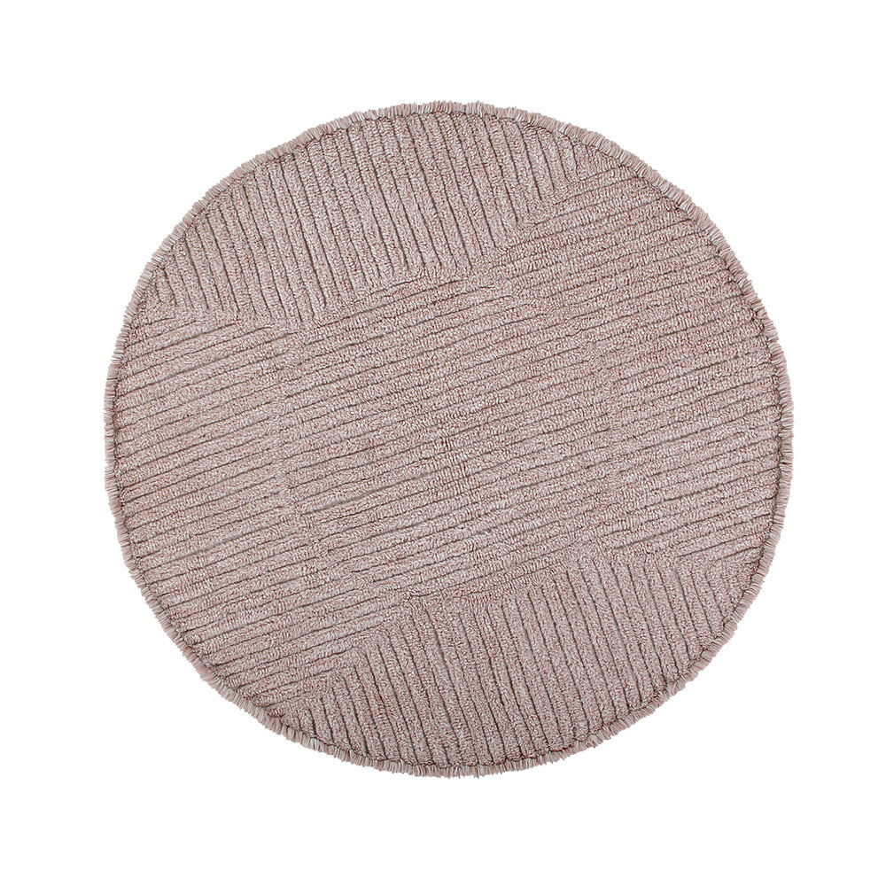 Lorena Canals Wasbaar Wollen Vloerkleed | Rose Tea 160 x 160 cm Lorena Canals Wasbaar Wollen Vloerkleed | Rose Tea 160 x 160 cm