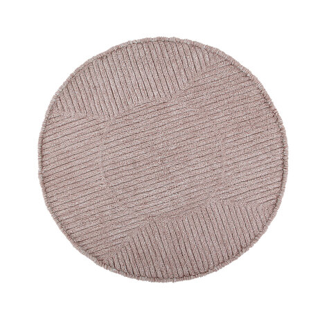 Lorena Canals Wasbaar Wollen Vloerkleed | Rose Tea 160 x 160 cm Lorena Canals Wasbaar Wollen Vloerkleed | Rose Tea 160 x 160 cm