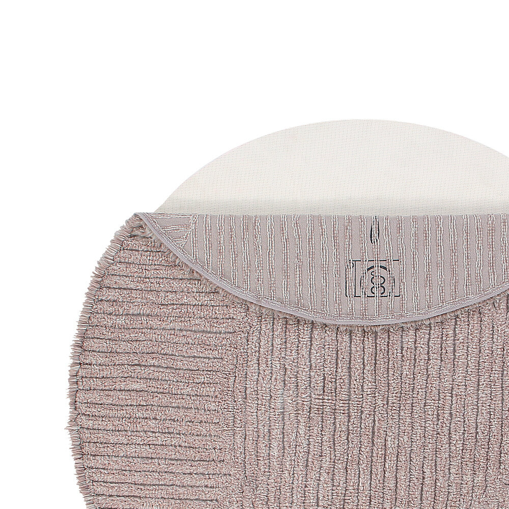 Lorena Canals Wasbaar Wollen Vloerkleed | Rose Tea 160 x 160 cm Lorena Canals Wasbaar Wollen Vloerkleed | Rose Tea 160 x 160 cm