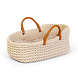 By ASTRUP Gebreide poppenreiswieg | 25 cm By ASTRUP Gebreide poppenreiswieg | 25 cm