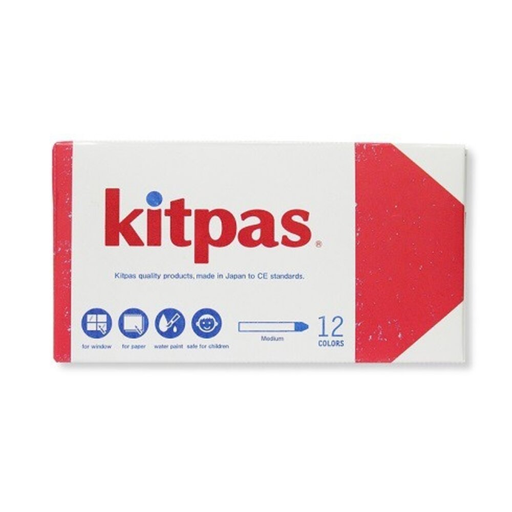 Kitpas Uitwisbaar (raam)krijt | Medium - 12 stuks Kitpas Uitwisbaar (raam)krijt | Medium - 12 stuks