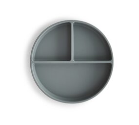 Mushie Siliconen Bord met Zuignap | Stone Mushie Siliconen Bord met Zuignap | Stone