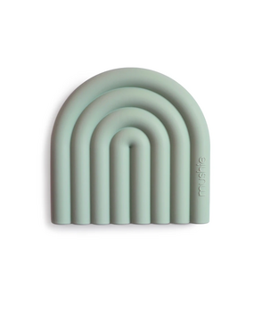 Mushie Bijtring - Teether Rainbow | Cambridge Blue