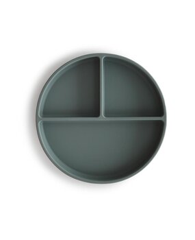 Mushie Siliconen Bord met Zuignap | Dried Thyme